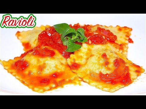 Ricetta RAVIOLI Fatti in Casa 3 INGREDIENTI [Video 4K] - Homemade Ravioli 3 INGREDIENTS Recipe