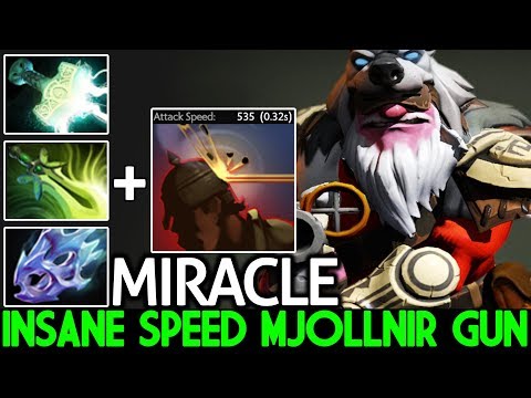 Miracle- [Sniper] Insane Speed Mjollnir Gun 3 Hit/Sec WTF Plays 7.22 Dota 2