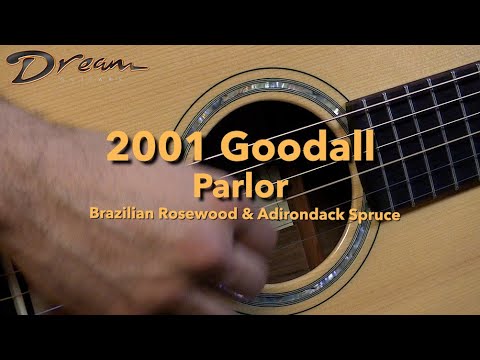 2001 Goodall Parlor, Brazilian Rosewood/Adirondack Spruce image 21