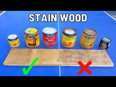 How To Stain Wood Like a Pro! Avoid These BIGGEST Wood Staining Mistakes.