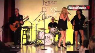 INXS band performing at Electro Sexual fashion show by Lyric Culture,Gibson showroom