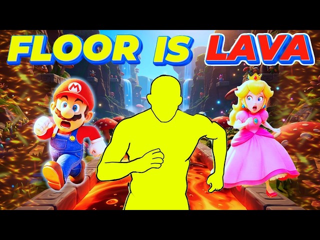 SUPER MARIO RUN WORKOUT 🍄 THE FLOOR is LAVA 🔥 Immersive Interactive Warm Up 🔥 Viral Interactive Game SDDEFAULT Thumbnail