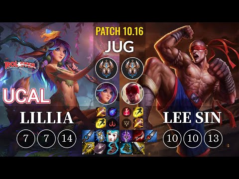 KT Ucal Lillia vs Lee Sin Jungle - KR Patch 10.16