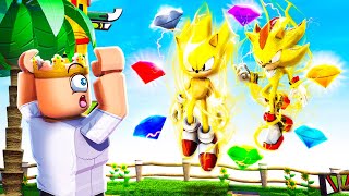 Unlocking SUPER SONIC And SUPER SHADOW In Roblox (New Game)