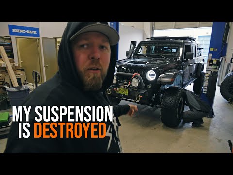 My Suspension Is Destroyed! Rebuild w/Teraflex and Falcon 3.5 aDAPT Shocks On My Jeep Gladiator