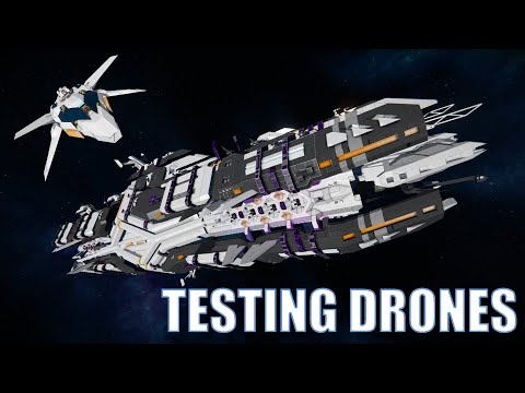 Testing Drone Warfare in Space Engineers