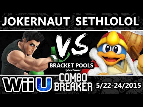 Combo Breaker - Jokernaut (Mario, little mac) Vs. Sethlolol (DeDeDe) SSB4 Pools - Smash Wii U