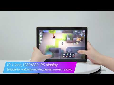 Tablet 10 Pollici Android 8.0 con Dual SIM Quad Core CPU, IPS HD 1280x800 2G + 32GB