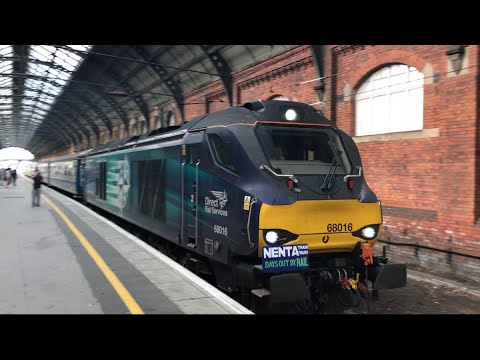 DRS 68016+68003 passes Darlington - 1Z03 Norwich to Edinburgh *A Scottish Adventure*