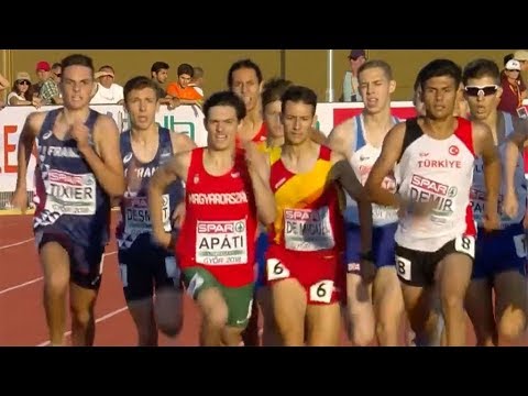 Boys 1500m at U18 European Champ - Győr 2018