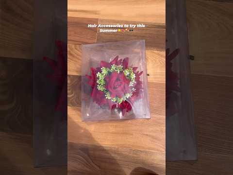 White & light pink color flower hair brooch (hrp206wht)