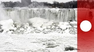 Froid polaire : les chutes du Niagara gelées