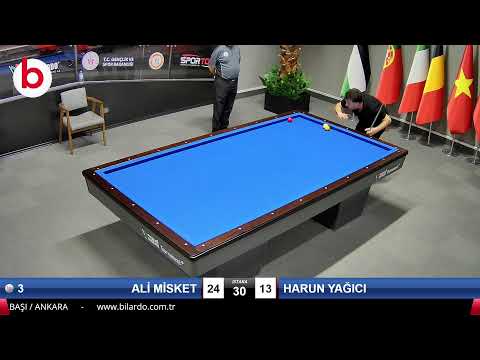 ALİ MİSKET & HARUN YAĞICI Bilardo Maçı - 2022 ERKEKLER 1.ETAP-8.TUR