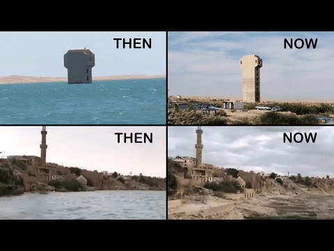 Unbelievable!! Euphrates River Water Level Comparison in the same Spot 2020 vs 2024