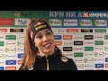 Antoinette de Jong start KPN NK Allround met twee overwinningen