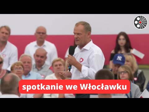 Donald Tusk we Włocławku: 'PiS przestraszył się obywateli'