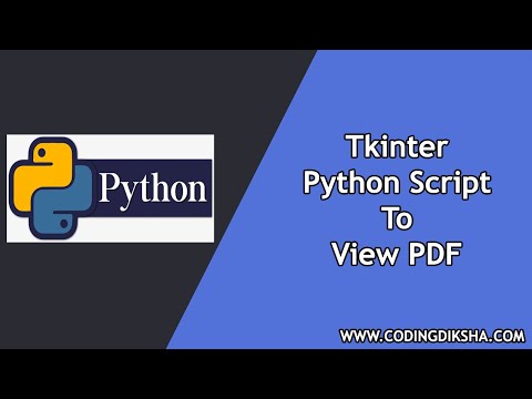 Python Pdf Viewer Using Tkinter Library Gui Script