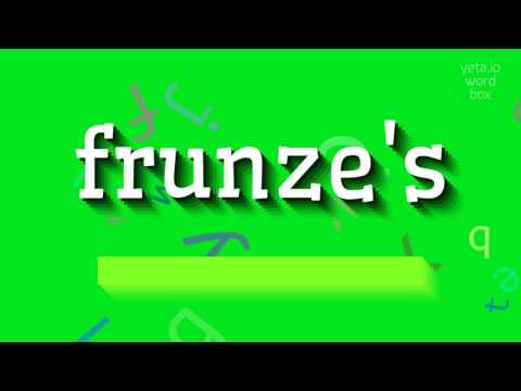 How to say "frunze's"! (High Quality Voices)