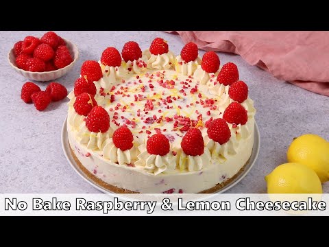 No Bake Raspberry & Lemon Cheesecake Recipe