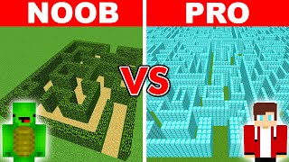 Download lagu NOOB vs PRO: GIANT MAZE BUILD CHALLENGE mp3