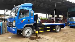 Xe Nâng Đầu Chở Máy Xúc Đào Howo TMT 7,5 tấn Cabin đôi