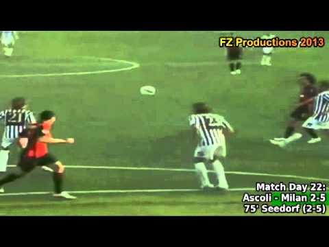 Serie A 2006-2007, day 22 Ascoli - Milan 2-5 (Seedorf goal)
