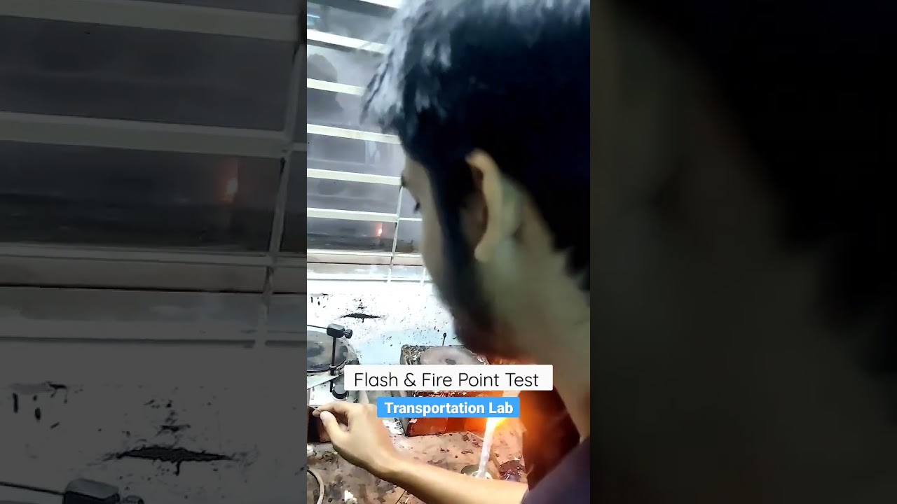 FLASH & FIRE POINT TEST | Transportation ENGINEERING SESSIONAL #shorts