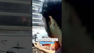 FLASH & FIRE POINT TEST | Transportation ENGINEERING SESSIONAL #shorts