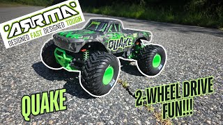 Brand New Arrma Quake 2WD RC! Back Flipping Fun!
