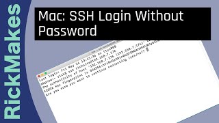 Mac: SSH Login Without Password