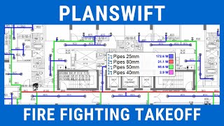 MEP Quantity Surveying | Planswift for Fire Fighting | Plumbing | Pipe | Takeoff Estimation