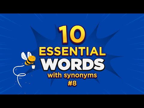Vocabulary with sharmin#8 | 10 Essential Words | With Synonyms | AI Image