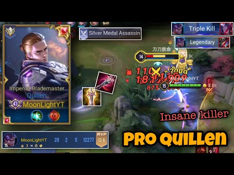 NEW Quillen Pro Jungle Gameplay | Real Champion Runs For Kills | Arena of Valor | Liên Quân Mobile