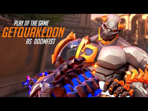 WHAT ONE OF THE BEST DOOMFIST LOOKS LIKE IN OW 2 - GETQUAKEDON! POTG! [ TOP 500 SEASON 6 ]