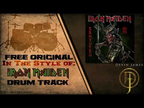 Iron Maiden Styled Free Original Drum Track - 100 BPM (FREE WAV & MIDI DOWNLOAD)