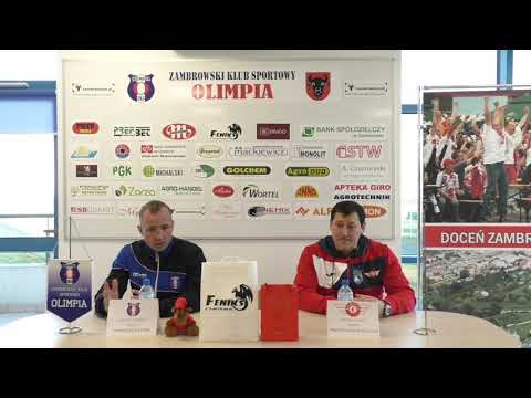 Konferencja pomeczowa: Olimpia Zambrów - Mazur Ełk