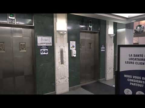 Modernized Otis Elevonic 411M Traction Elevators at 600 Rene Levesque Blvd Ouest in Montreal, QC