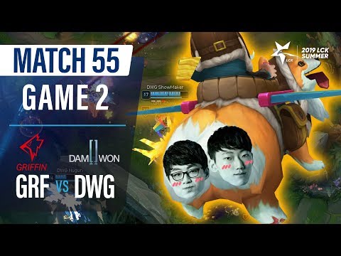 GRF vs DWG | Match55 Game2 H/L | 2019 LCK Summer