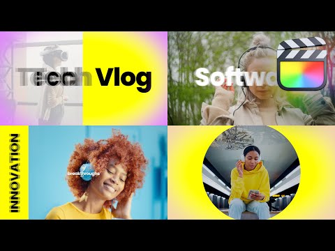 Tech Vlog Intro Modular Template for Final Cut Pro — MotionVFX