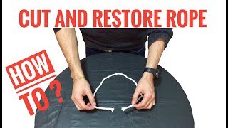 Cut & restored rope - amazing & simple magic trick! How to!
