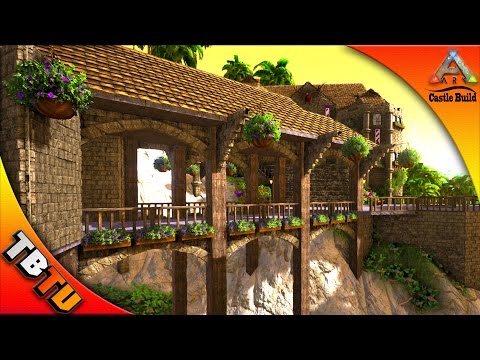 CASTLE BRIDGE! Ark Survival Evolved Castle Build - Ark Building Tutorials
