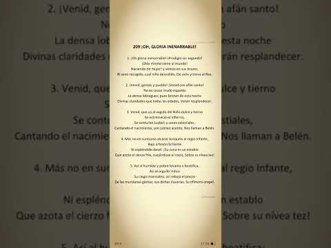 209 OH GLORIA INENARRABLE