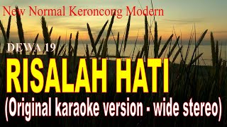 Download lagu Keroncong RISALAH HATI - DEWA 19 - New Normal Keroncong - Original karaoke version - wide stereo mp3