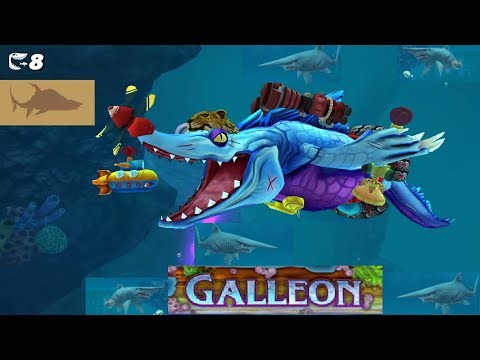 Most Pirates Shark Eaten in Galleon Map vs Mr Snappy - Hungry Shark World