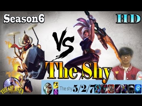 The shy  riven vs corki-수줍어 전체 게임 ,top, season 6, path 6.1, gameplay ( jan-23- 2016)