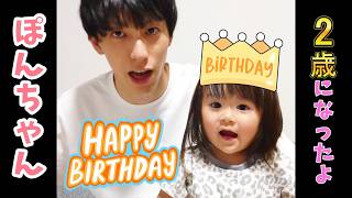 【誕生日】ぽんちゃん2歳になりました！