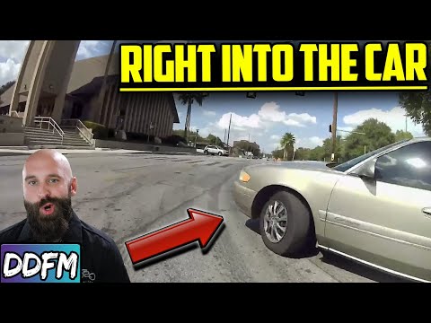 Unprepared Motorcycle Rider Collides With Car