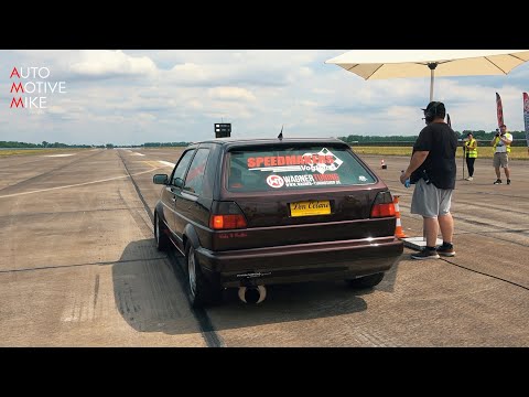 IS THIS WORLD'S FASTEST VOLKSWAGEN GOLF 2?? 340 KM/H @ 1/2 MILE!