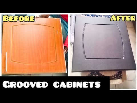 How To Wrap GROOVED Cabinet Doors