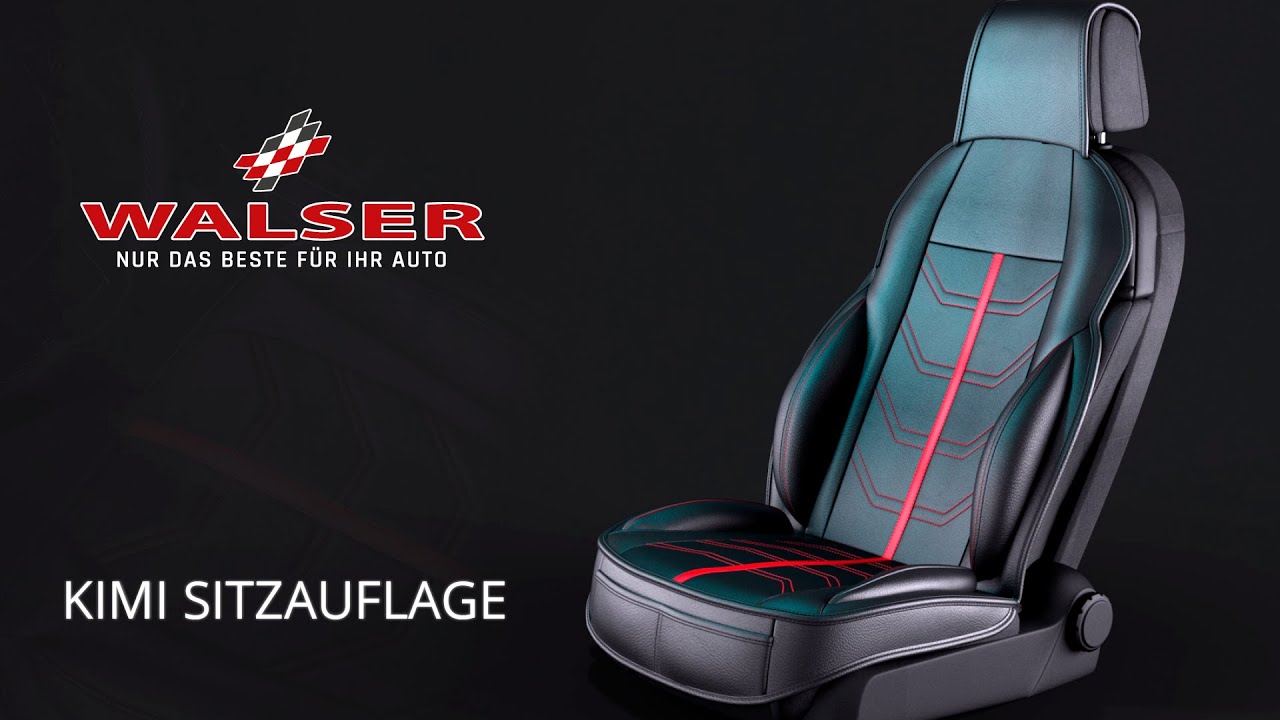 Vorschau: PKW Sitzauflage Kimi, Auto-Sitzaufleger im Rennsportdesign schwarz